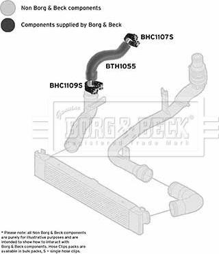 Borg & Beck BTH1055 - Трубка, нагнетание воздуха avtokuzovplus.com.ua