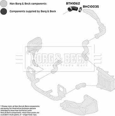 Borg & Beck BTH1062 - Рукав повітрозабірника, повітряний фільтр autocars.com.ua