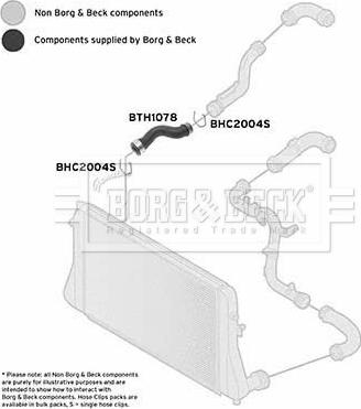 Borg & Beck BTH1078 - Трубка нагнітається повітря autocars.com.ua