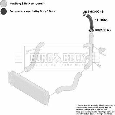 Borg & Beck BTH1106 - Трубка нагнітається повітря autocars.com.ua