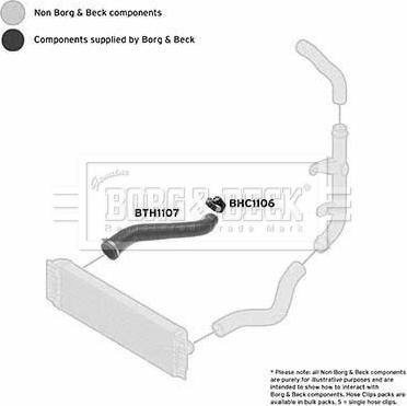 Borg & Beck BTH1107 - Трубка, нагнетание воздуха avtokuzovplus.com.ua