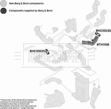 Borg & Beck BTH1108 - Трубка, нагнетание воздуха avtokuzovplus.com.ua