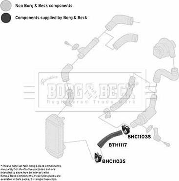 Borg & Beck BTH1117 - Трубка, нагнетание воздуха avtokuzovplus.com.ua