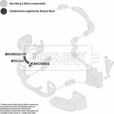 Borg & Beck BTH1120 - Трубка нагнітається повітря autocars.com.ua