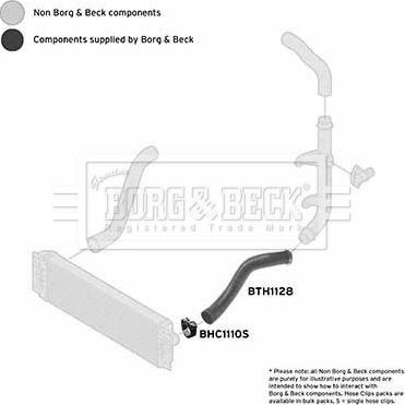 Borg & Beck BTH1128 - Трубка, нагнетание воздуха avtokuzovplus.com.ua