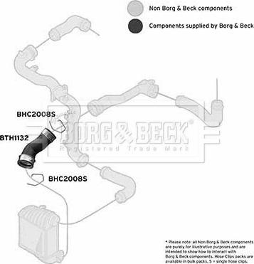 Borg & Beck BTH1132 - Трубка нагнітається повітря autocars.com.ua