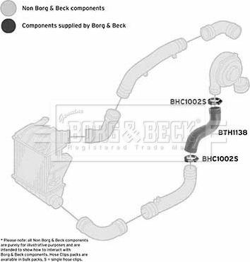 Borg & Beck BTH1138 - Трубка нагнітається повітря autocars.com.ua