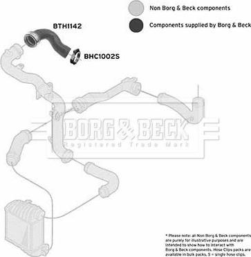 Borg & Beck BTH1142 - Трубка нагнітається повітря autocars.com.ua