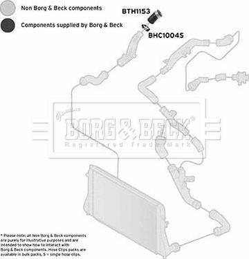 Borg & Beck BTH1153 - Трубка, нагнетание воздуха autodnr.net