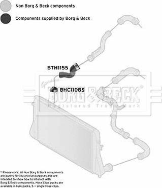 Borg & Beck BTH1155 - Трубка нагнітається повітря autocars.com.ua