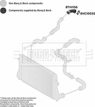 Borg & Beck BTH1156 - Трубка нагнітається повітря autocars.com.ua