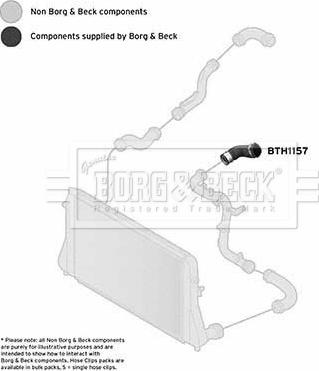 Borg & Beck BTH1157 - Трубка нагнітається повітря autocars.com.ua