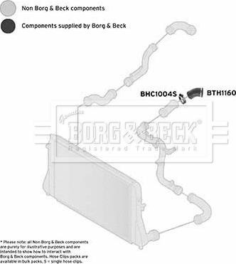 Borg & Beck BTH1160 - Трубка нагнітається повітря autocars.com.ua