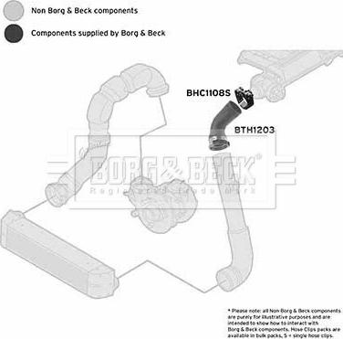 Borg & Beck BTH1203 - Трубка нагнітається повітря autocars.com.ua