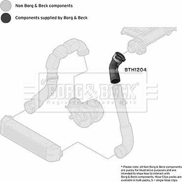 Borg & Beck BTH1204 - Трубка нагнітається повітря autocars.com.ua