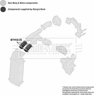 Borg & Beck BTH1225 - Трубка, нагнетание воздуха autodnr.net
