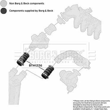 Borg & Beck BTH1226 - Трубка нагнітається повітря autocars.com.ua