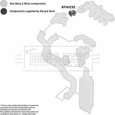 Borg & Beck BTH1232 - Трубка нагнітається повітря autocars.com.ua
