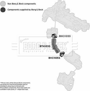 Borg & Beck BTH1233 - Трубка нагнітається повітря autocars.com.ua