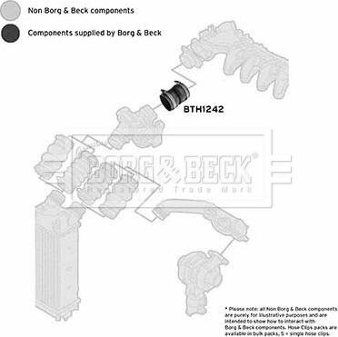 Borg & Beck BTH1242 - Трубка, нагнетание воздуха avtokuzovplus.com.ua