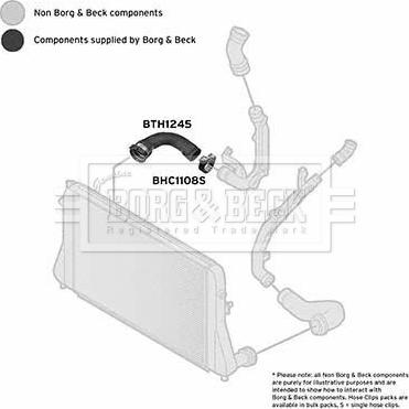 Borg & Beck BTH1245 - Трубка нагнітається повітря autocars.com.ua