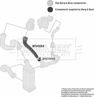 Borg & Beck BTH1253 - Трубка, нагнетание воздуха avtokuzovplus.com.ua