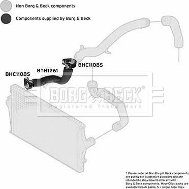 Borg & Beck BTH1261 - Трубка нагнітається повітря autocars.com.ua