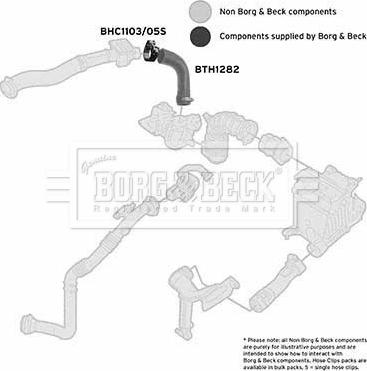 Borg & Beck BTH1282 - Трубка нагнітається повітря autocars.com.ua