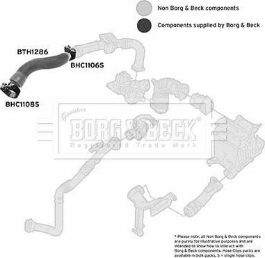 Borg & Beck BTH1286 - Трубка нагнітається повітря autocars.com.ua