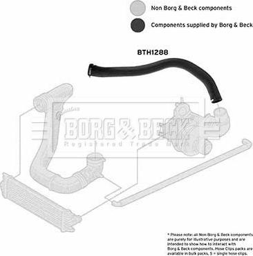 Borg & Beck BTH1288 - Трубка, нагнетание воздуха avtokuzovplus.com.ua