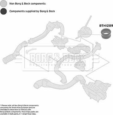 Borg & Beck BTH1289 - Трубка, нагнетание воздуха avtokuzovplus.com.ua