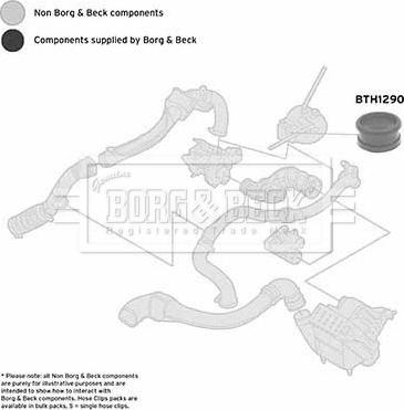 Borg & Beck BTH1290 - Трубка, нагнетание воздуха avtokuzovplus.com.ua