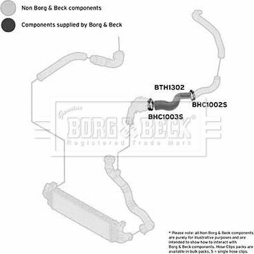 Borg & Beck BTH1302 - Трубка нагнітається повітря autocars.com.ua