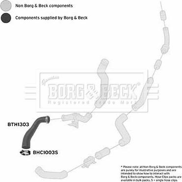 Borg & Beck BTH1303 - Трубка нагнітається повітря autocars.com.ua