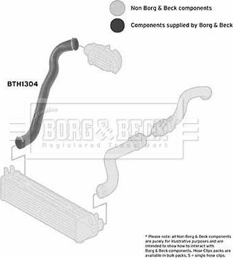 Borg & Beck BTH1304 - Трубка нагнітається повітря autocars.com.ua