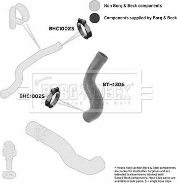 Borg & Beck BTH1306 - Трубка нагнітається повітря autocars.com.ua