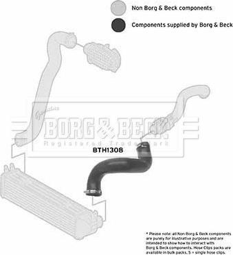 Borg & Beck BTH1308 - Трубка нагнітається повітря autocars.com.ua