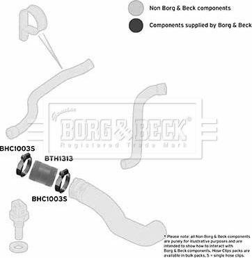 Borg & Beck BTH1313 - Трубка нагнітається повітря autocars.com.ua