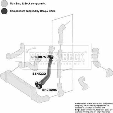 Borg & Beck BTH1320 - Трубка нагнітається повітря autocars.com.ua