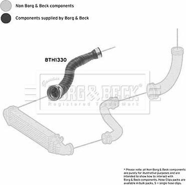 Borg & Beck BTH1330 - Трубка, нагнетание воздуха avtokuzovplus.com.ua