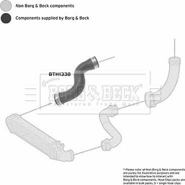 Borg & Beck BTH1338 - Трубка, нагнетание воздуха avtokuzovplus.com.ua