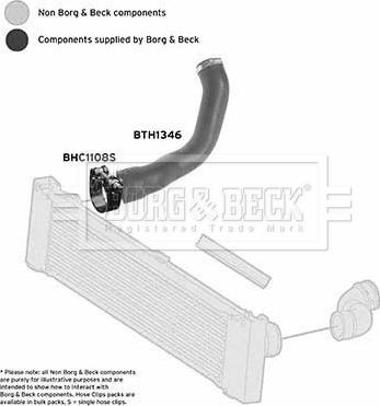 Borg & Beck BTH1346 - Трубка нагнітається повітря autocars.com.ua