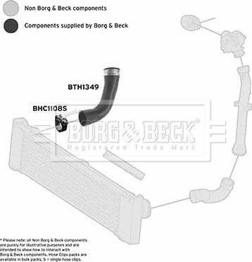 Borg & Beck BTH1349 - Трубка нагнітається повітря autocars.com.ua