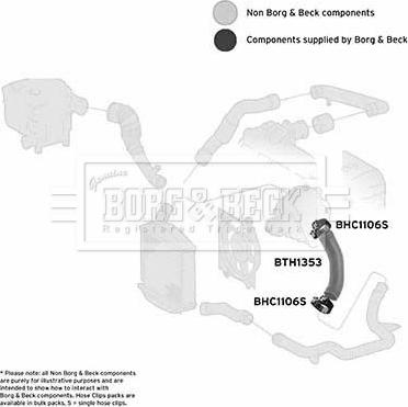 Borg & Beck BTH1353 - Трубка нагнітається повітря autocars.com.ua