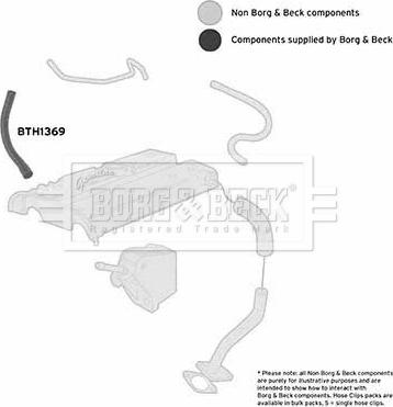 Borg & Beck BTH1369 - Трубка нагнітається повітря autocars.com.ua