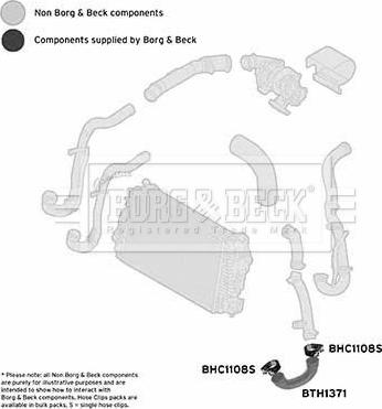 Borg & Beck BTH1371 - Трубка нагнітається повітря autocars.com.ua