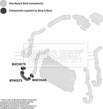 Borg & Beck BTH1373 - Трубка нагнітається повітря autocars.com.ua
