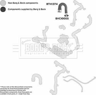 Borg & Beck BTH1374 - Трубка нагнітається повітря autocars.com.ua