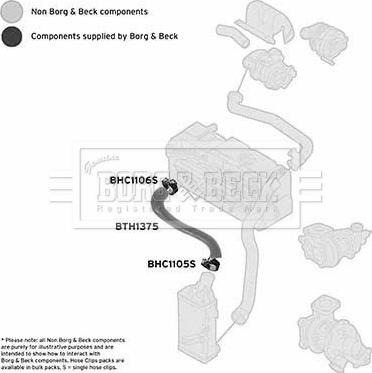 Borg & Beck BTH1375 - Трубка нагнітається повітря autocars.com.ua