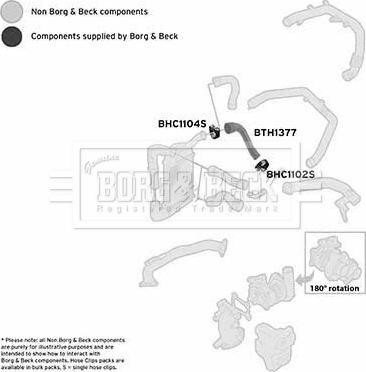 Borg & Beck BTH1377 - Трубка нагнітається повітря autocars.com.ua